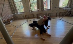 Chelsea Ainsworth and Adia Anselmi in Anselmi's 'Olha pra mim.' Photo courtesy of Ainsworth.