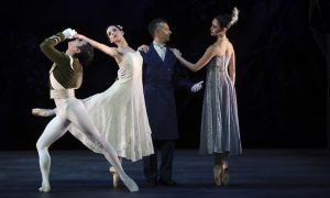Sarasota Ballet's Samuel Gest, Marijana Dominis, Ricardo Graziano and Brooke Wilson in Antony Tudor's 'Lilac Garden.' Photo by Frank Atura.