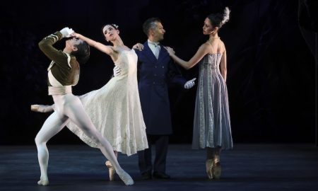Sarasota Ballet's Samuel Gest, Marijana Dominis, Ricardo Graziano and Brooke Wilson in Antony Tudor's 'Lilac Garden.' Photo by Frank Atura.