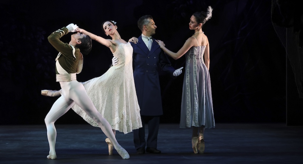 Sarasota Ballet's Samuel Gest, Marijana Dominis, Ricardo Graziano and Brooke Wilson in Antony Tudor's 'Lilac Garden.' Photo by Frank Atura.