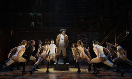 Tyler Fauntleroy and Company in the 'Hamilton' National Tour. Photo by Joan Marcus.