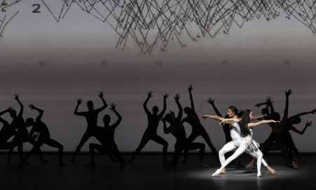 New York City Ballet's Mira Nadon with Davide Riccardo in George Balanchine’s 'Pithoprakta.' Photo by Erin Baiano.