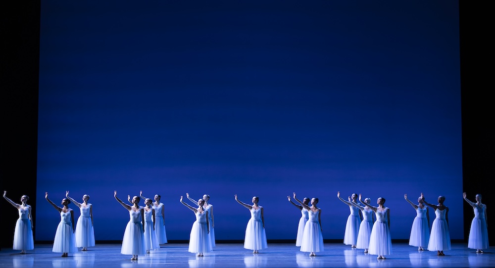 Pacific Northwest Ballet in George Balanchine's 'Serenade.' Photo by Angela Sterling.